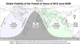 Venus Transit 2012 Global Visibility Map