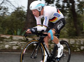 Tony Martin set the early fastest time, but dropped to fourth on the stage. Photo: Graham Watson.