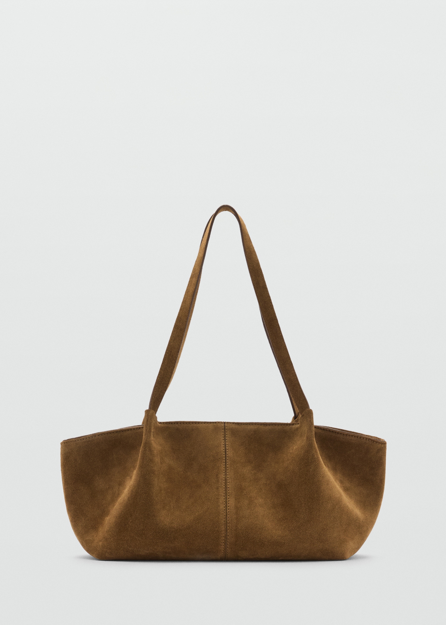 Double Handle Suede Leather Bag - Women | Mango Usa