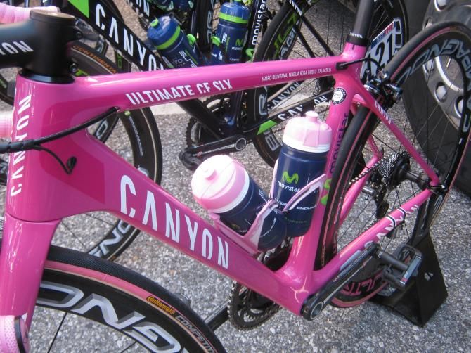 Nairo Quintana's pink Canyon Ultimate CF SLX