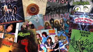 Glam Metal album covers