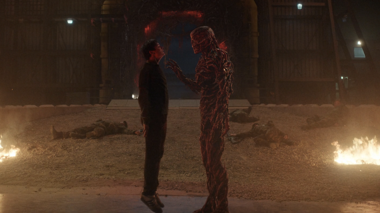 Vecna holding Will immobile in Stranger Things Season 5x01