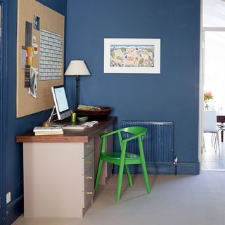 Modern home office ideas with desk on landing area