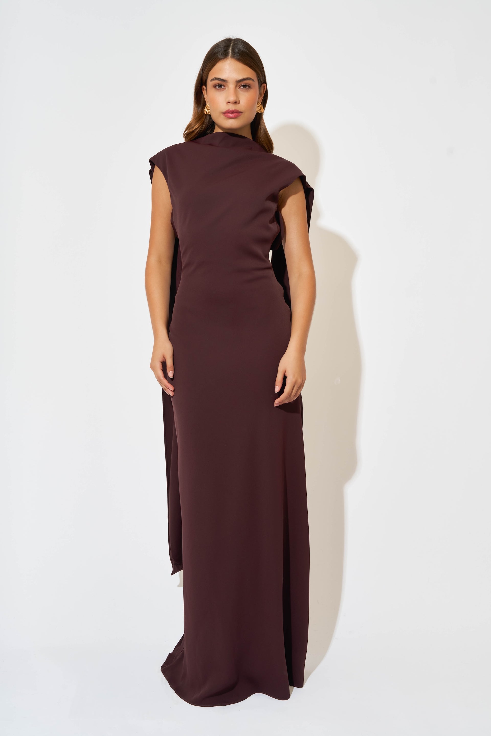 Drape Maxi Dress - Xxs