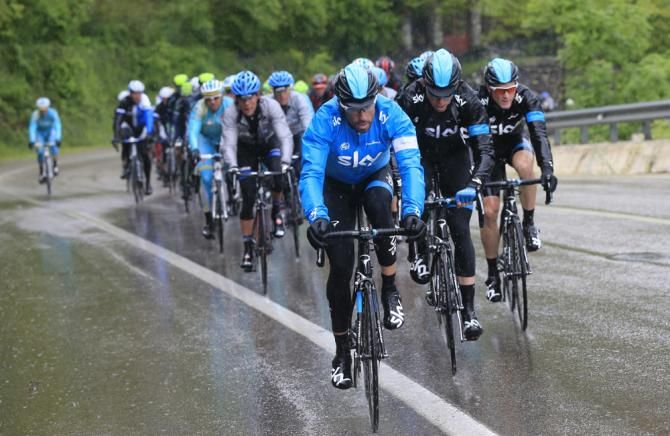 Team Sky on patrol in the Giro d'Italia