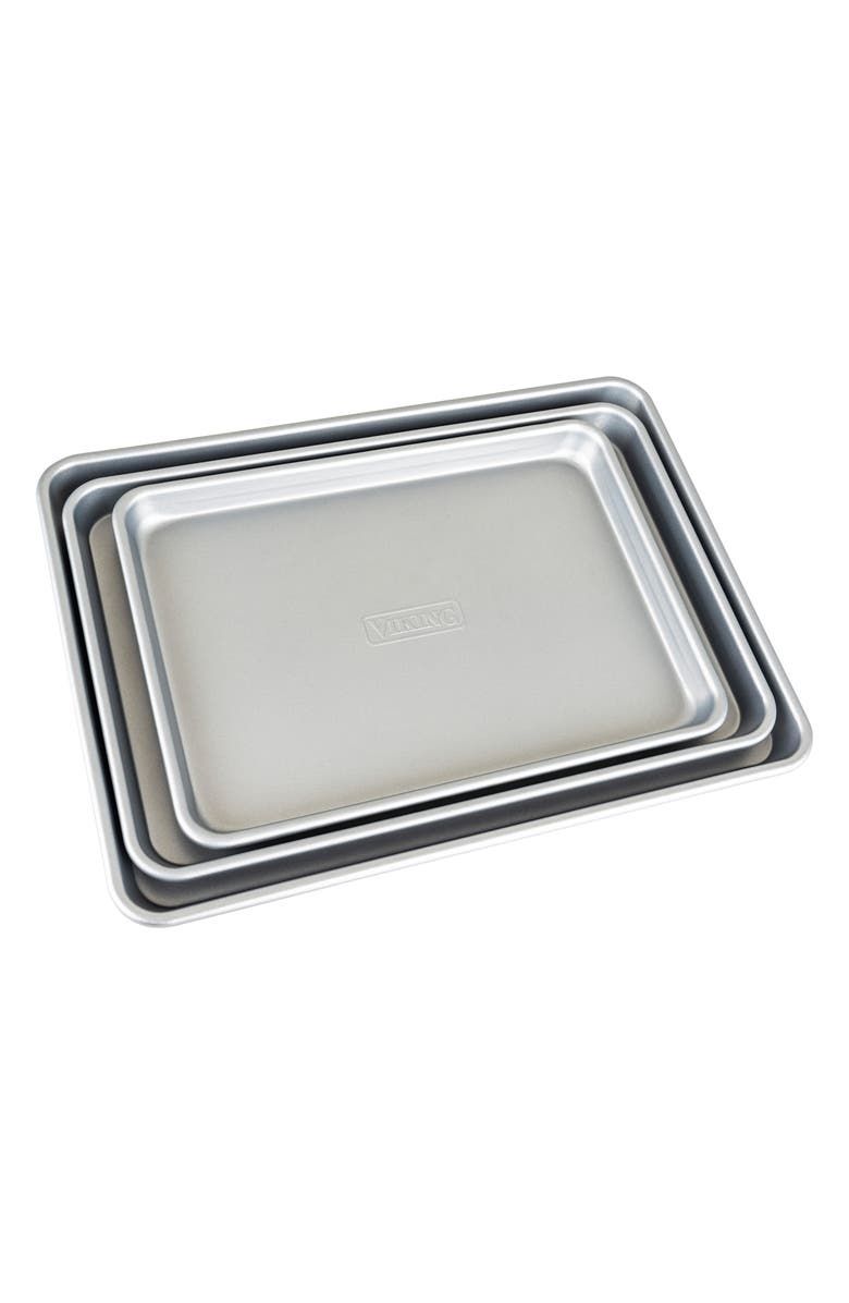 3-Piece Nonstick Aluminized Steel Baking Sheet Set