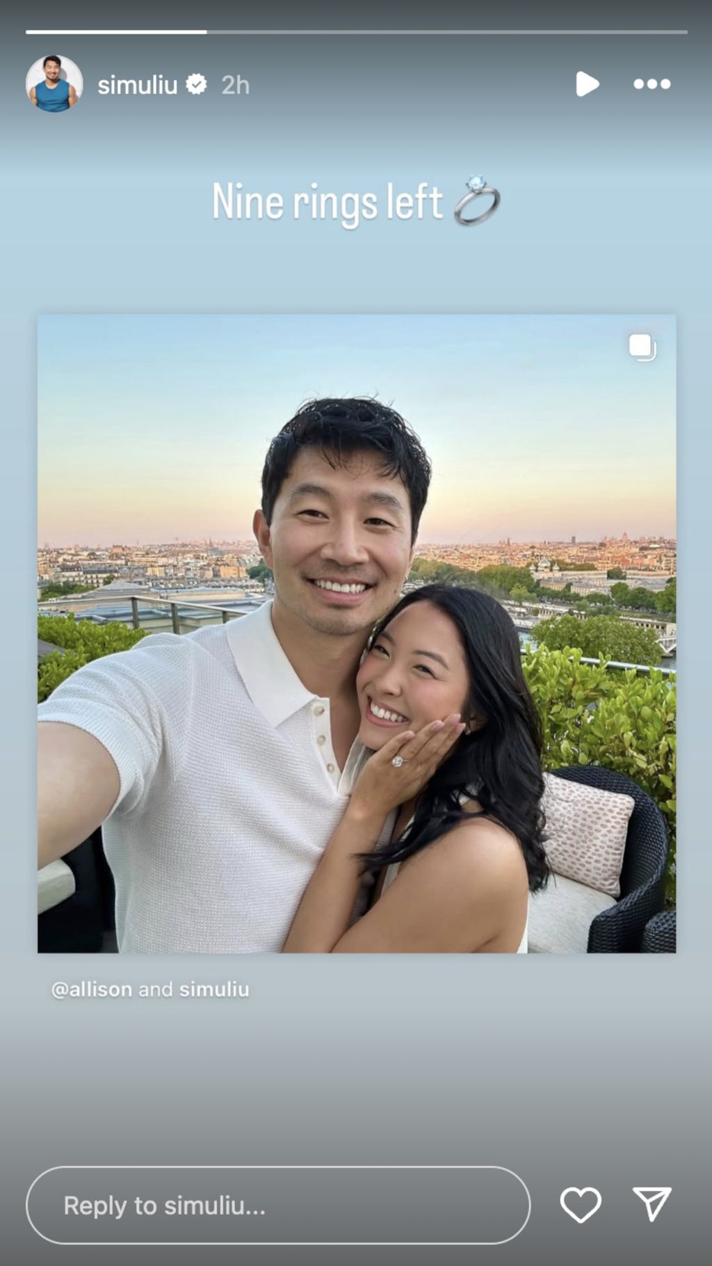 Simu Liu Is Engaged, And He Revealed The News With Sweet Photos And A Cheeky Marvel Reference