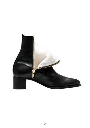 'Nappa leather and mink ankle boots' by Pierre Hardy