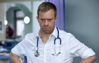 Dylan resigns in Casualty! Will he drink himself to death?