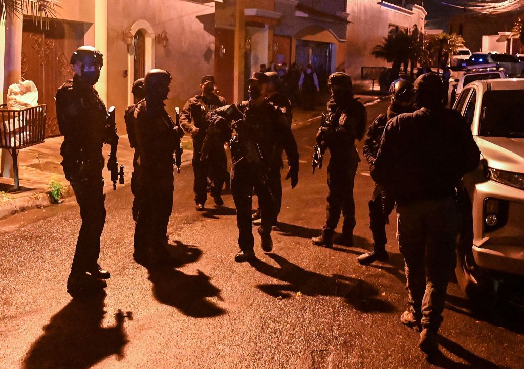 Police in Tegucigalpa, Honduras