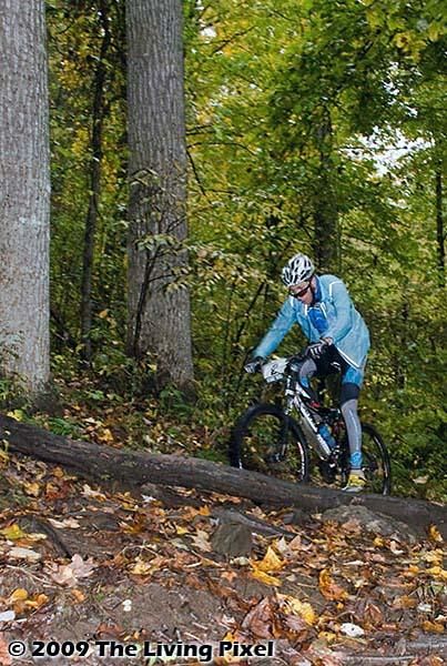 Jeremiah Bishop (Team MonaVie/Cannondale) on Day 3 as he goes up Laurel Mountain
