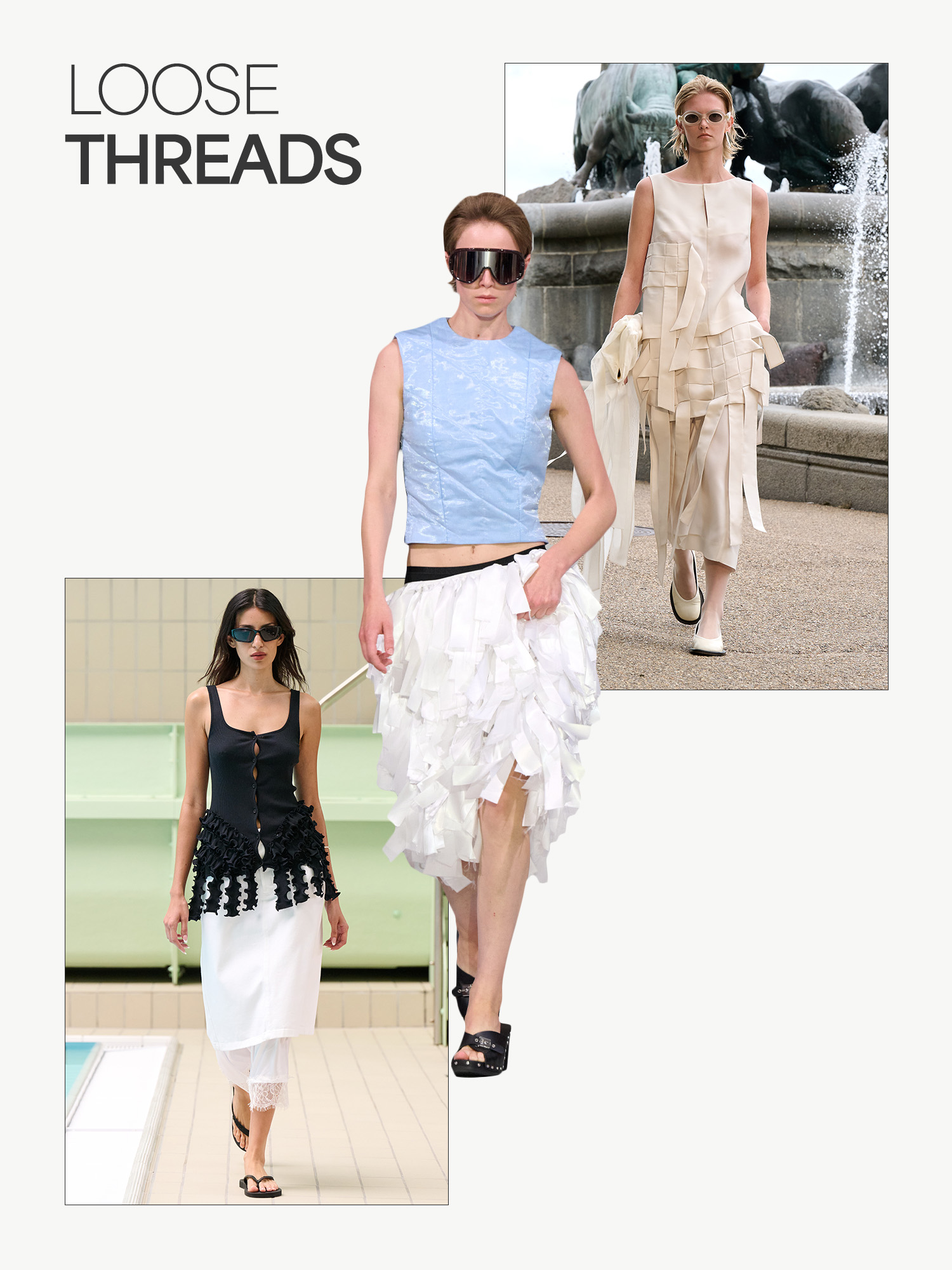 Collage of Copenhagen Fashion Week Spring/Summer 2026 Runway Trends