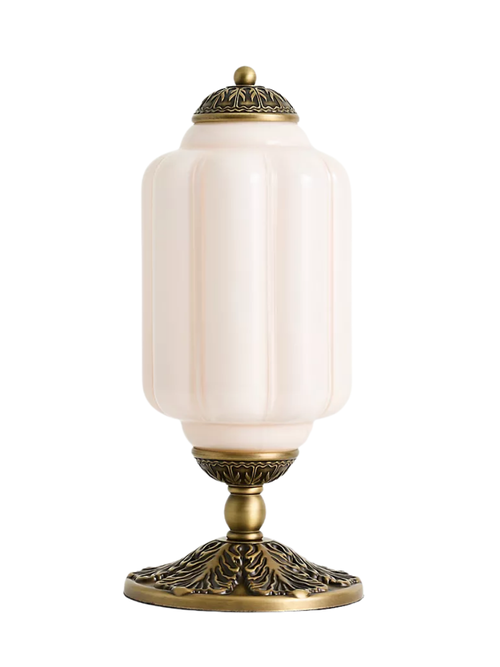 The Eloise Scallop Milk Glass Table Lamp