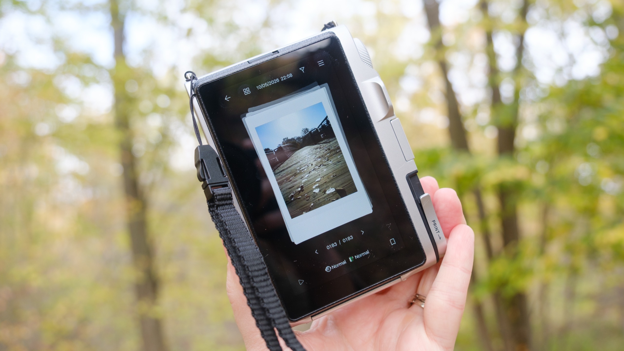 The Fujifilm Instax Mini Evo 2 retro hybrid digital camera