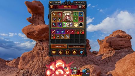 Task Bar Hero meteor strike explosion