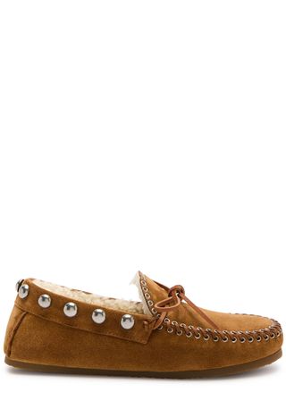 Fitza verzierte Wildleder-Loafer