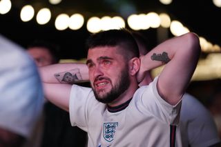 Fans watching Italy v England – Euro 2020 – Final