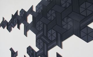 3D acoustic embroidery in geometric and floral prints