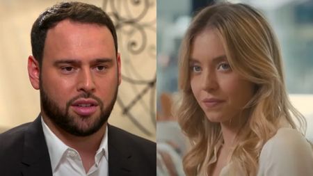 Scooter Braun on CBS Mornings and Sydney Sweeney in Anyone But You.
