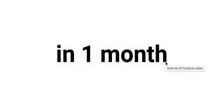 web components: text saying 'in 1 month'