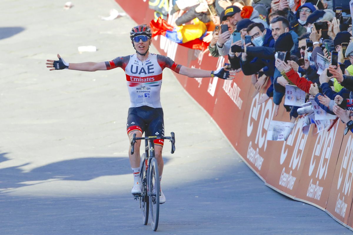 Strade Bianche 2022 - 16th Edition - Siena - Siena 184 km - 05/03/2022 - Tadej Pogacar (SLO - UAE Team Emirates) - photo Luca Bettini/SprintCyclingAgency&amp;Acirc;&amp;copy;2022