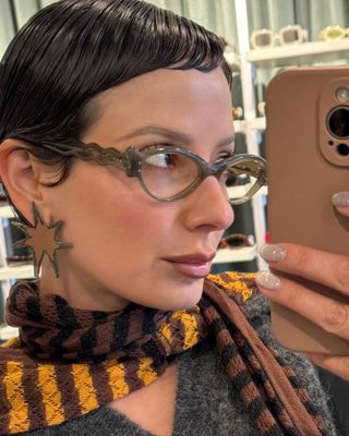 Alyssa Coscarelli with sleek pixie haircut