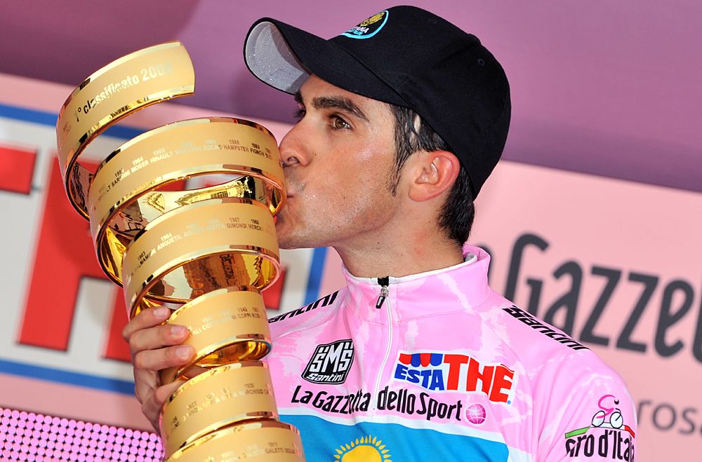 Alberto Contador at the 2008 Giro d'Italia