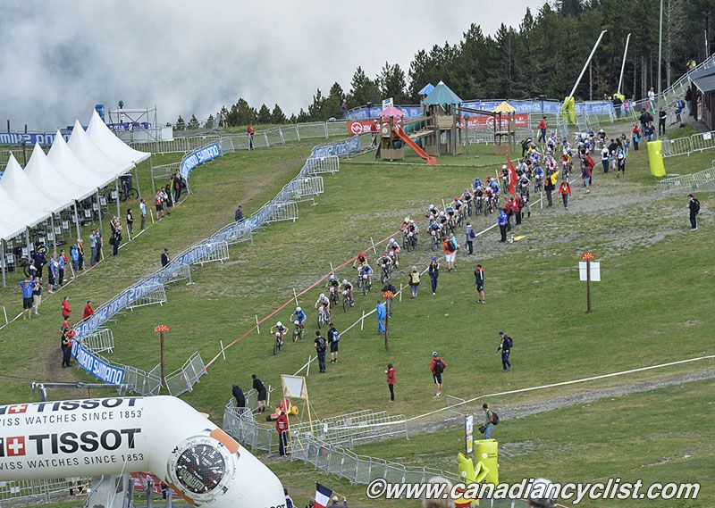 The junior women start