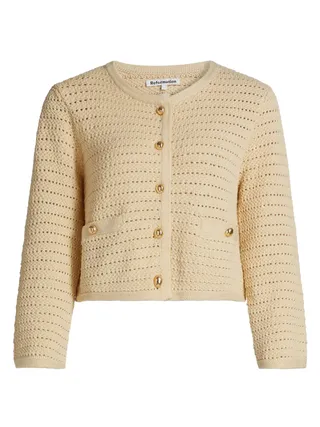 Reformation, Charlotte Cotton Pointelle Cardigan