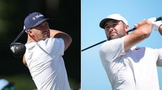 Wyndham Clark and Scottie Scheffler hold their finishes on drives