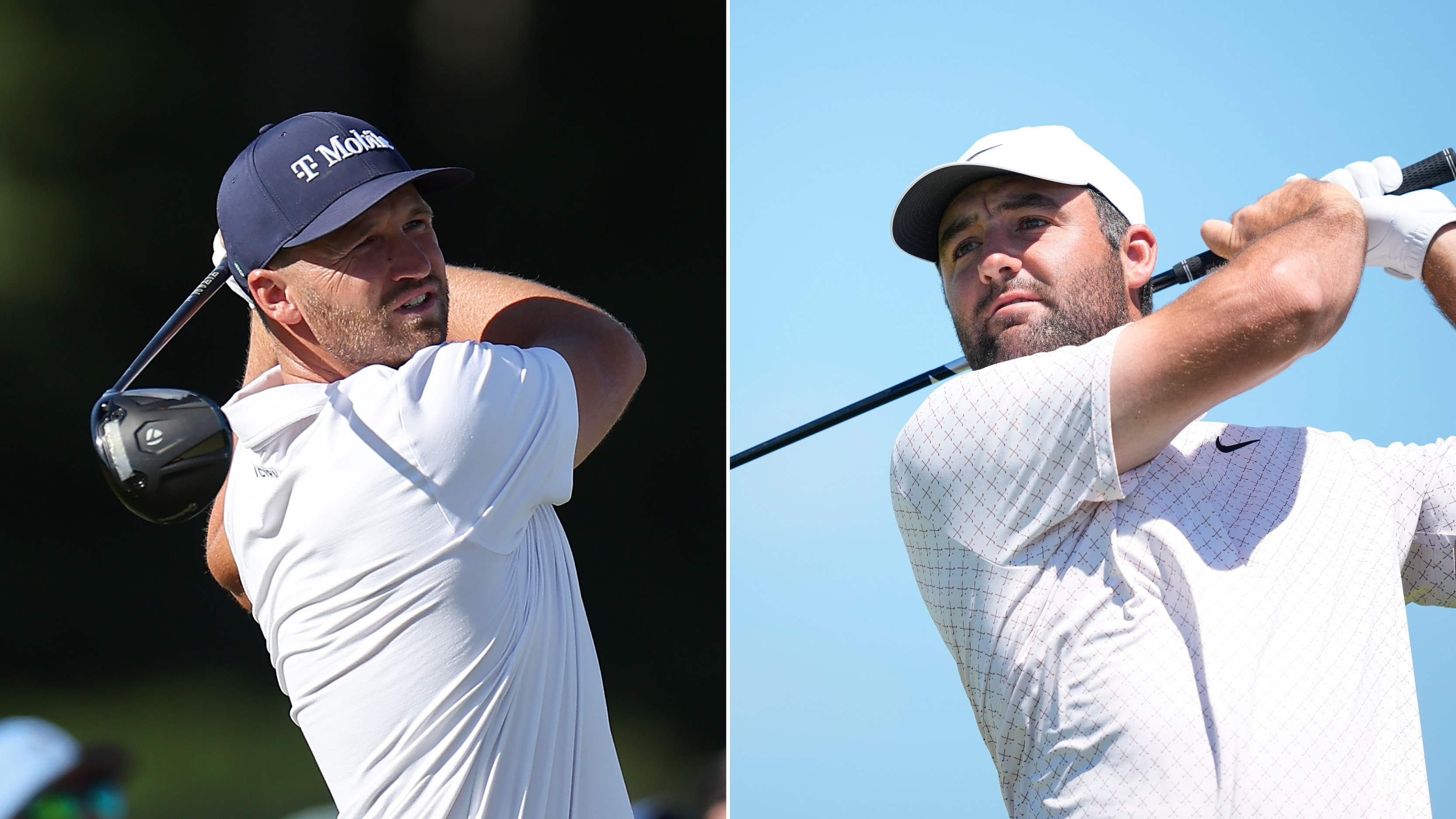 Wyndham Clark and Scottie Scheffler hold their finishes on drives