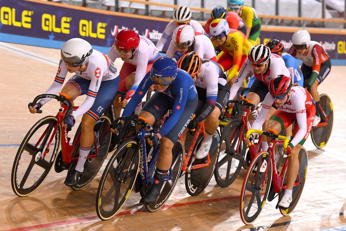 2020 UEC Track European Championships Plovdiv 2nd Day 12112020 Women Elimination Rachele Barbieri Italy photo Dario BelingheriBettiniPhoto2020