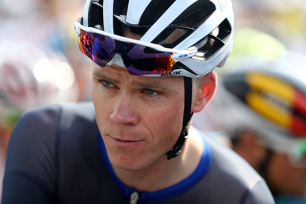 Chris Froome (Great Britain) on the start line - 2016 Olympic Games men's road race at Fort Copacabana