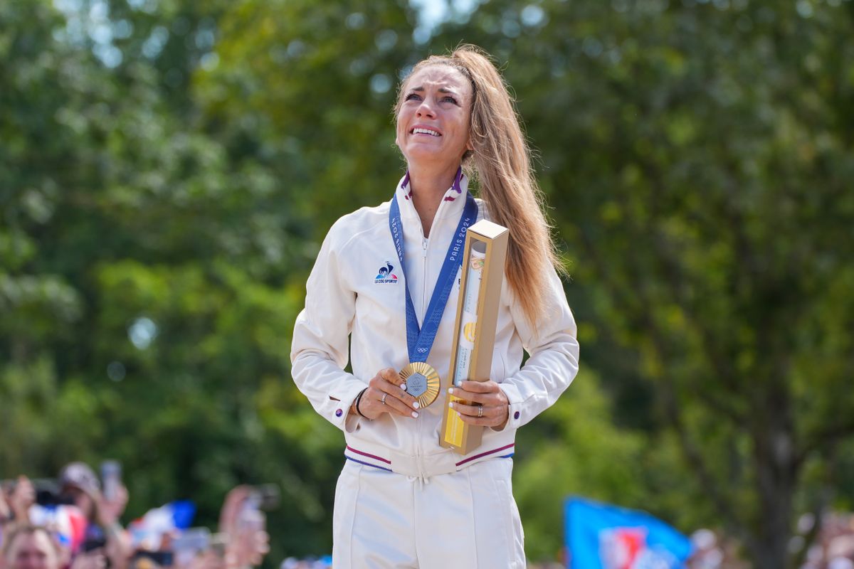 Pauline Ferrand-Prévot (France) wins MTB Olympic gold at the fourth attempt