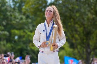 Pauline Ferrand-Prévot (France) wins MTB Olympic gold at the fourth attempt