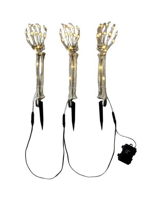 LED Skeleton Arm Path Lights, Set of 3