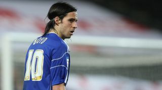 MILTON KEYNES, ENGLAND - MARCH 21: George Boyd of Peterborough United in action during the npower League One match between MK Dons and Peterborough United at Stadium mk on March 21, 2011 in Milton Keynes, England. (Photo by Pete Norton/Getty Images)