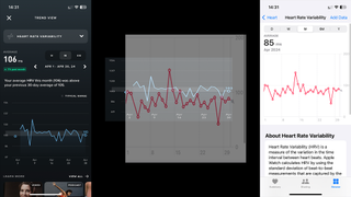 Whoop HRV data vs Apple Watch HRV data