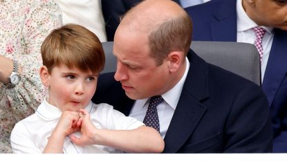 Prince William and Prince Louis