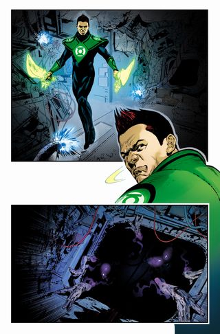 Art pages from Green Lantern: War Journal #1