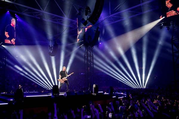 Metallica onstage in Amsterdam