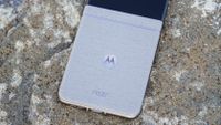 The Motorola Razr 2026 in the Pantone Hematite colorway.