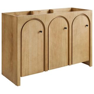 An arched vanity 