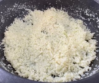 Cauliflower rice in the GreenPan Omni Cooker