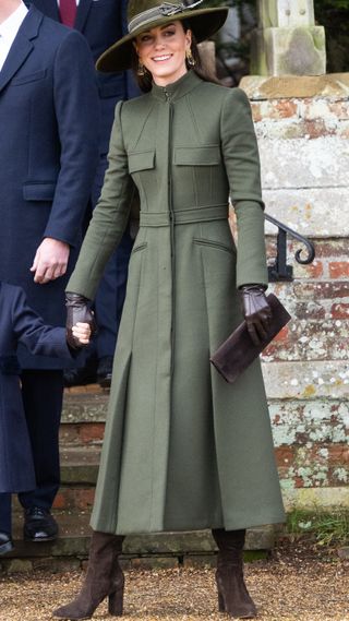 Catherine, Princess of Wales attend the Christmas Day service