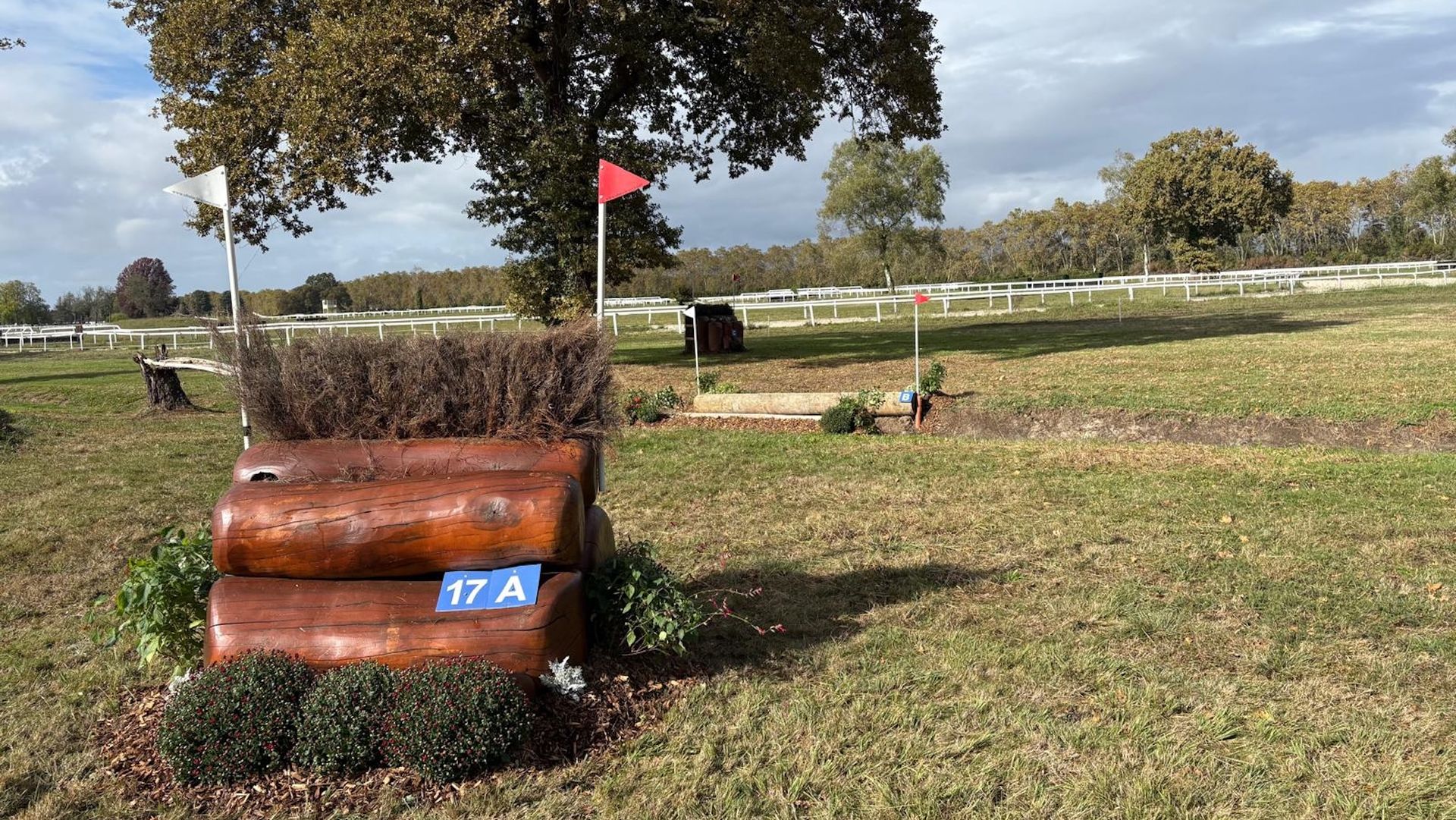 Coffin fence at Pau Horse Trials