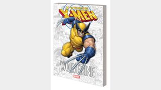 Wolverine leaps out at the reader.