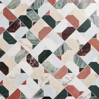 Sheba Tuscany Multicolor Marble Mosaic Floor Tile