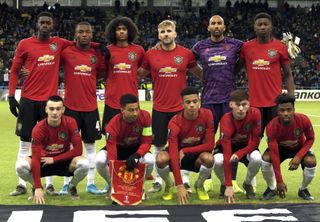 The line-up in Astana was Manchester United's youngest ever