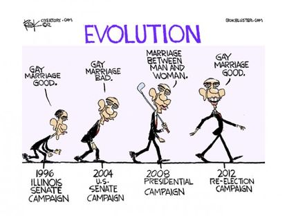 The origin of Obama's evolution